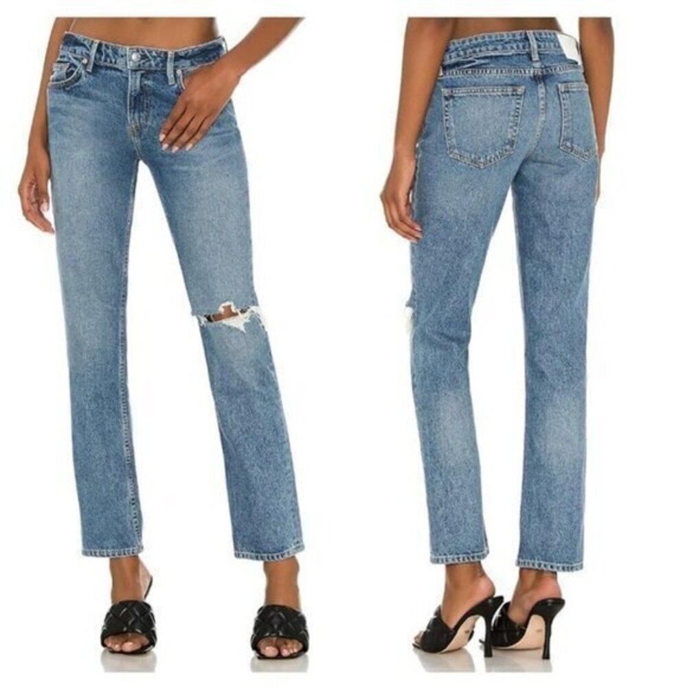 GRLFRND Kate Low Rise Slim Crop - Hidden Hills